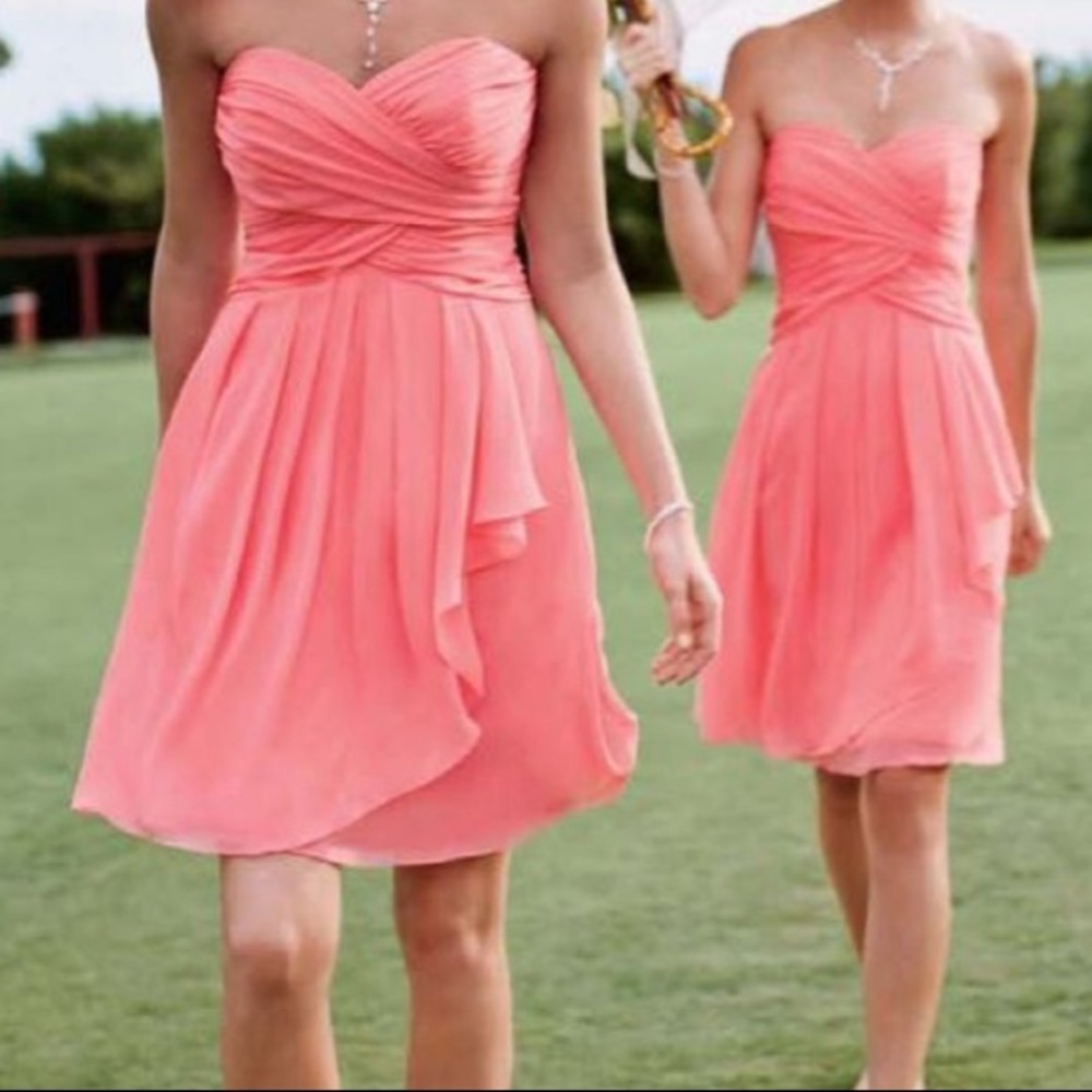 David Bridal short Dress coral
